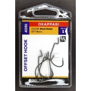 Гачки для лову риби, GC Offset Okkapari 4091, 5шт/уп, колір BN, №1